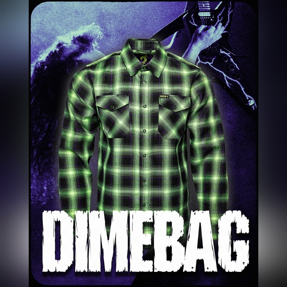 Dixxon Dimebag L Glow In The Dark Flannel